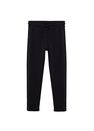 Mango - Black Organic Cotton Jogger Trousers Mango - Black Organic Cotton Jogger Trousers