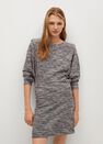 Mango - Black Textured Cotton Dress Mango - Black Textured Cotton Dress