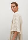 Mango - Light Beige Long Openwork Caftan, Women Mango - Light Beige Long Openwork Caftan, Women