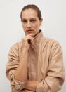 Mango - light beige Faux leather jacket Mango - light beige Faux leather jacket