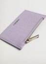 Mango - lt-pastel purple Croc-effect card holder Mango - lt-pastel purple Croc-effect card holder