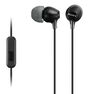 Sony - Sony EX155AP Black with In-Line Remote Mic In-Ear Earphones Sony - Sony EX155AP Black with In-Line Remote Mic In-Ear Earphones
