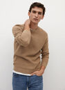 Mango - light beige Structured cotton sweater Mango - light beige Structured cotton sweater