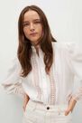 Mango - natural white Openwork detail blouse Mango - natural white Openwork detail blouse