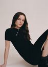 Mango - black Knitted dress with openings Mango - black Knitted dress with openings