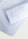 Mango - Pastel Blue Super Slim-Fit Tailored Stretch Cotton Shirt Mango - Pastel Blue Super Slim-Fit Tailored Stretch Cotton Shirt