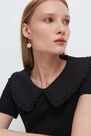 Mohito - Blouse With Decorative Collar Eco Aware - Black Mohito - Blouse With Decorative Collar Eco Aware - Black