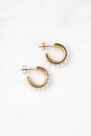 Urban Outfitters - GOLD Gold-Tone Pearl & Gemstone Hoop Earrings Urban Outfitters - GOLD Gold-Tone Pearl & Gemstone Hoop Earrings