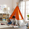KIDKRAFT - Kidkraft Orange Teepee Tents KIDKRAFT - Kidkraft Orange Teepee Tents