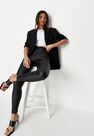 Missguided - Black High Waisted Coated Skinny Jeans Missguided - Black High Waisted Coated Skinny Jeans