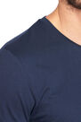 NYAMBA - 100 sportee 100% cotton regular-fit gym stretching t-shirt - navy blue, M NYAMBA - 100 sportee 100% cotton regular-fit gym stretching t-shirt - navy blue, M