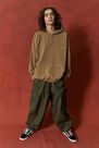 Urban Outfitters - Brown Iets Frans'.. Embroidered Logo Hoodie Urban Outfitters - Brown Iets Frans'.. Embroidered Logo Hoodie