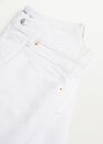 Mango - white Denim miniskirt with frayed hem, Women Mango - white Denim miniskirt with frayed hem, Women