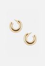 Missguided - Gold Look Oversized Tube Hoop Earrings Missguided - Gold Look Oversized Tube Hoop Earrings