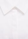 Mango - Natural White Essential Cotton-Blend Shirt Mango - Natural White Essential Cotton-Blend Shirt
