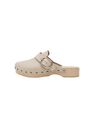 Mango - light beige Studded leather clog, Women Mango - light beige Studded leather clog, Women