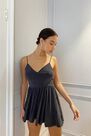 Urban Outfitters - Black UO Vanessa Cupro Playsuit Urban Outfitters - Black UO Vanessa Cupro Playsuit