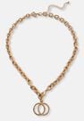 Missguided - Gold Gold Look Double Link Lobster Chain Necklace Missguided - Gold Gold Look Double Link Lobster Chain Necklace