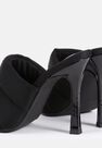 Missguided - Black Padded High Heel Mules Missguided - Black Padded High Heel Mules