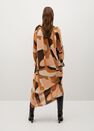 Mango - Orange Flowy Printed Dress Mango - Orange Flowy Printed Dress