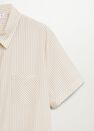 Mango - light beige Striped shirt dress Mango - light beige Striped shirt dress