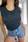 Urban Outfitters - Black UO Vegas Tank Top, Women Urban Outfitters - Black UO Vegas Tank Top, Women
