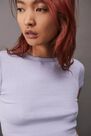 Urban Outfitters - Lilac UO Picot Trim Baby T-Shirt Urban Outfitters - Lilac UO Picot Trim Baby T-Shirt