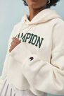 Urban Outfitters - Creme Champion UO Exclusive Logo Patch Hoodie Urban Outfitters - Creme Champion UO Exclusive Logo Patch Hoodie