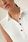 Salsa Jeans - White T-shirt with double front Salsa Jeans - White T-shirt with double front