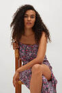 Mango - black Printed camisole dress, Women Mango - black Printed camisole dress, Women