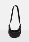 Missguided - Black Snake Effect Saddle Shoulder Bag Missguided - Black Snake Effect Saddle Shoulder Bag