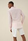 Salsa Jeans - Pink Slim fit linen shirt Salsa Jeans - Pink Slim fit linen shirt
