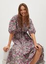 Mango - pink Flowers cotton dress Mango - pink Flowers cotton dress