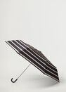 Mango - navy Striped folding umbrella Mango - navy Striped folding umbrella