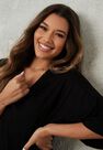 Missguided - Black Oversized T Shirt And Cycling Shorts Co Ord Set Missguided - Black Oversized T Shirt And Cycling Shorts Co Ord Set