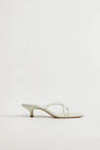 Mango - natural white Knots heel sandals Mango - natural white Knots heel sandals