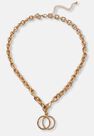 Missguided - Gold Look Double Link Lobster Chain Necklace Missguided - Gold Look Double Link Lobster Chain Necklace