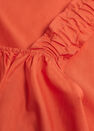 Mango - Medium Red 100% Cotton Midi Dress, Women Mango - Medium Red 100% Cotton Midi Dress, Women