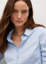 Mango - lt-pastel blue Essential cotton-blend shirt Mango - lt-pastel blue Essential cotton-blend shirt