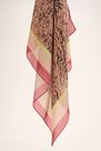 Salsa Jeans - Beige Animal print scarf with neon strip Salsa Jeans - Beige Animal print scarf with neon strip
