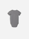 Reserved - Grey Printed Cotton Bodysuit With Patch, Kids Boy Reserved - Grey Printed Cotton Bodysuit With Patch, Kids Boy