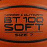 TARMAK - Us 7 Basketball Bt100 For Men Ages 13 And Up - Orange - Hazelnut TARMAK - Us 7 Basketball Bt100 For Men Ages 13 And Up - Orange - Hazelnut