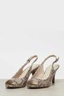 Graceland - Beige Animal Print Sling Pumps, Women Graceland - Beige Animal Print Sling Pumps, Women