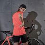 TRIBAN - S 100 Women's Short-Sleeved Cycling Jersey - Pink - Fluo Coral Pink TRIBAN - S 100 Women's Short-Sleeved Cycling Jersey - Pink - Fluo Coral Pink