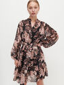Reserved - Ladies’ Plumetis Dress With Floral Pattern - Black Reserved - Ladies’ Plumetis Dress With Floral Pattern - Black