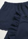 Mango - navy Embroidered cotton short pyjamas Mango - navy Embroidered cotton short pyjamas