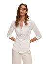 Mango - white Slim fit cotton shirt Mango - white Slim fit cotton shirt