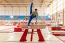 DOMYOS - 8-9Y Men's Artistic Gymnastics Stirrup Pants, Electric Blue DOMYOS - 8-9Y Men's Artistic Gymnastics Stirrup Pants, Electric Blue