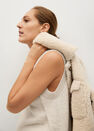 Mango - light beige Long gilet with openings Mango - light beige Long gilet with openings