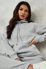 Missguided - Grey Oversized Basic Hoodie Missguided - Grey Oversized Basic Hoodie